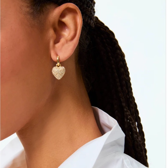 ROXANNE ASSOULIN The Pavé Puffy Heart Earrings - Picture 2 of 6